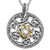 Sterling Silver Oxidized and 10k White Topaz Cab Lovers Knot Tempest Pendant By Keith Jack