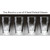 Irish Coat of Arms Family Crest Personalized Pub Glass Set - Set of 4 (Sand Etched)