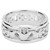 Sterling Silver Oxidized Claddagh Wedding Ring   Sizes 5-15 by KEITH JACK PRS6474