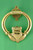 Brass Door Knocker Claddagh Large 