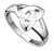 Sterling Silver Plain Trinity Knot Ring S2679