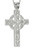 Sterling Silver Celtic Cross Heavy 35mm Large Pendant S4797