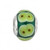 Sterling Silver Green Glass Bead S80201