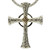 Sterling Silver + 10k Celtic Cross Large Pendant by KEITH JACK PCRX5378