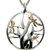 DRAGONFLY IN REEDS PENDANT SMALL in Sterling Silver and 10k Yellow Gold By Keith Jack PPX4802-S