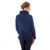 Ladies Cowl Neck Sweater In Navy