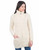 Soft Touch Ladies Aran Zip Cardigan sweater in Natural