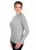 Ladies Crew Neck Sweater In Grey