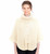 Cable Cowlneck Poncho In Natural