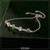 Sterling Silver & White Crystal Claddagh Bracelet S50149