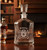 Whiskey Decanter with Personalized Irish Coat of Arms - (Sand Etched)
