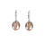 SILVER AND 10K  ROSE GOLD TREE OF LIFE EARRINGS SMALL by Keith Jack PEX1284-3