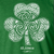Celtic Clover Sláinte T-Shirt in Heather Green