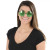 Shamrock Sunglasses with Metal Frame & Green Lenses