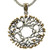TREE OF LIFE ROUND PENDANT LARGE in Sterling Silver and 18k Yellow Gold By KEITH JACK PPX9029