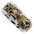 Sterling Silver Oxidized and 10k with White Sapphire Dragon Ring   Sizes 6-15 by KEITH JACK PRX7263