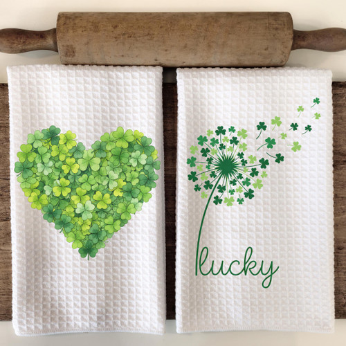 Lucky Shamrock Tea Towels
