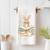 Rabbit and Books Kitchen Towel