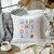 Nautical Accent Pillow | Coastal Throw Pillow | Beach House Decor | Postage Stamp Art