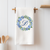 Personalized Blue Hydrangea Monogram Kitchen Towel