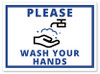Please Wash Your Hands Sticker