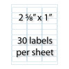 Address Labels - 2-5/8" X 1" | 30-up