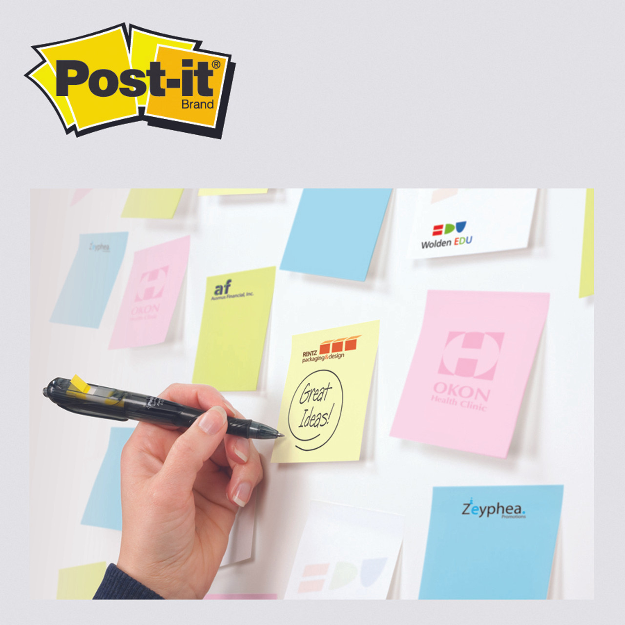 4x3" Full Color Custom Postit Notes 250 Pads 25 Sheets Postit