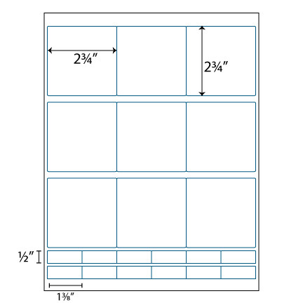 Diskette Labels 23/4" x 23/4" Avery® 5196 Compatible Stik2It