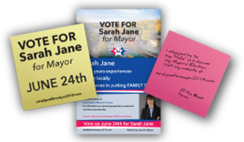 Campaigning with Post-it Notes