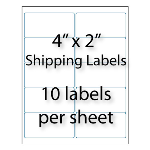 Shipping Labels   4" x 2" | 10-up