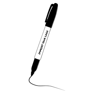 writing pen logo