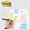 Person writing on a post-it note