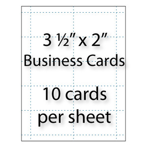 business card template 10 per page