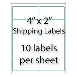 how to print 2x4 labels in word