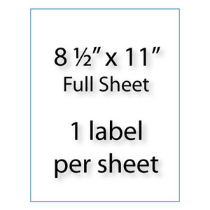 Full Sheet Labels 8-1/2" x 11" | Stik2it