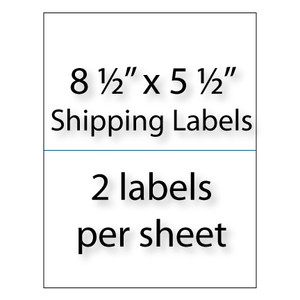 Shipping Labels 8-1/2