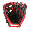 Shoeless Joe Double Play 11.5 Inch BK-RD1150HWR Baseball Glove - Black/Red