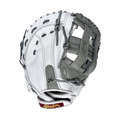 Shoeless Jane Professional 13 Inch 1300FPFB Fastpitch First Base Mitt - White/Grey
