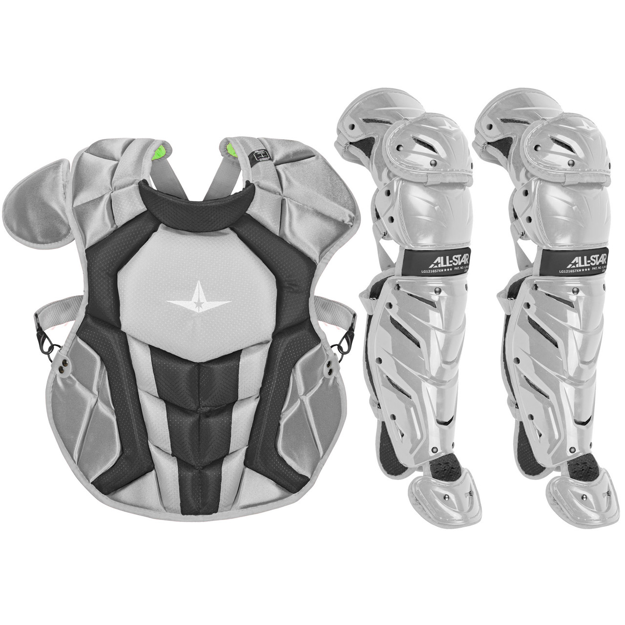 All Star Intermediate System7 Axis Catcher's Set Royal/Grey