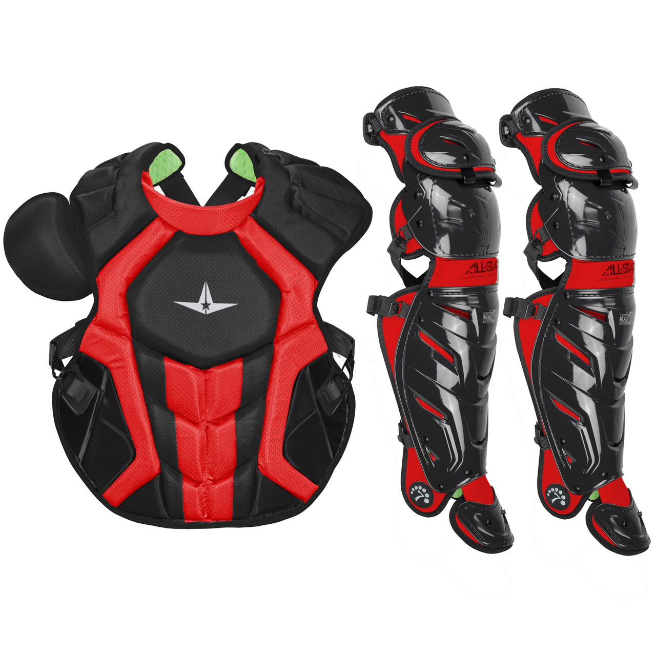 All-Star System7 Axis NOCSAE Adult Baseball Catcher's Gear Set 