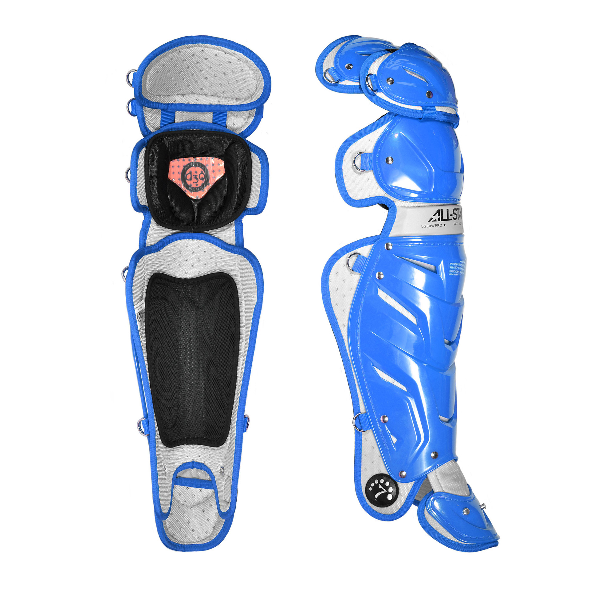 Garde-jambes Catcher Baseball All-Star Seven 7 15,5 Pouces - LG30PRO - Bleu