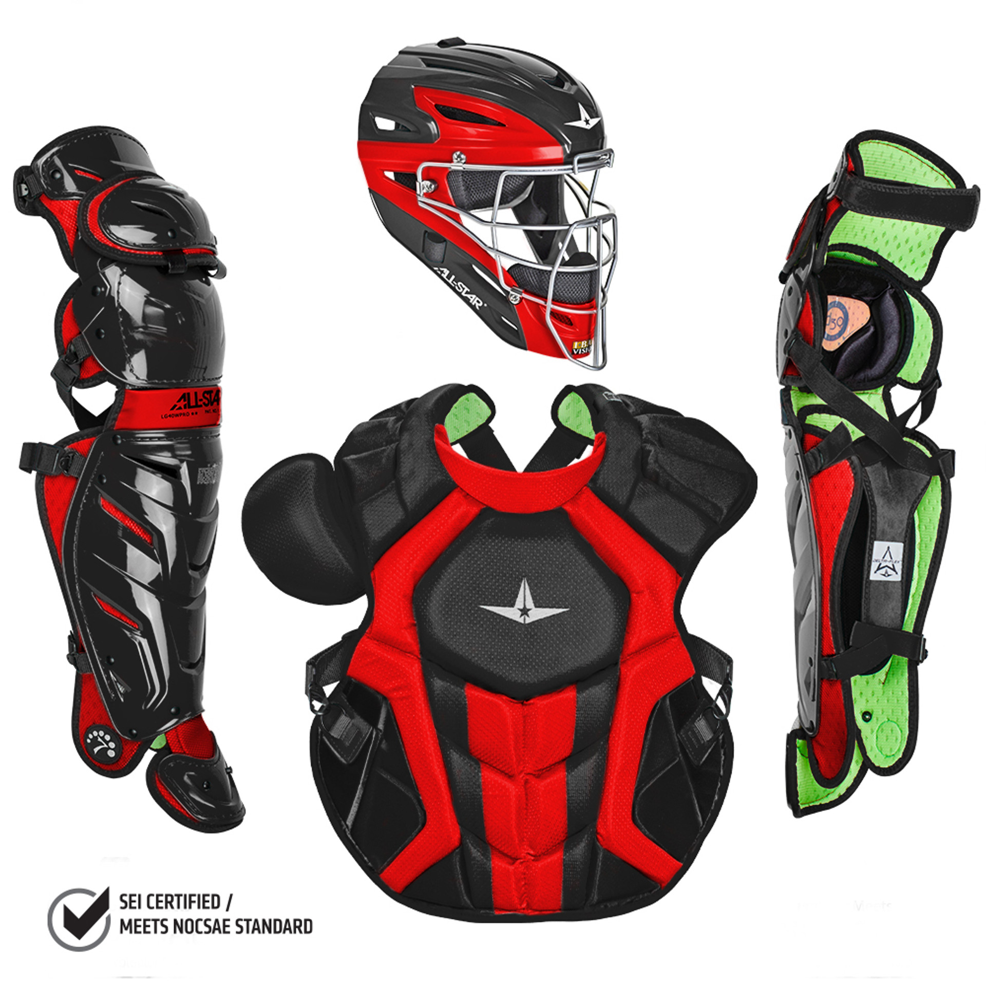 All-Star System7 Axis NOCSAE Adult Baseball Catcher's