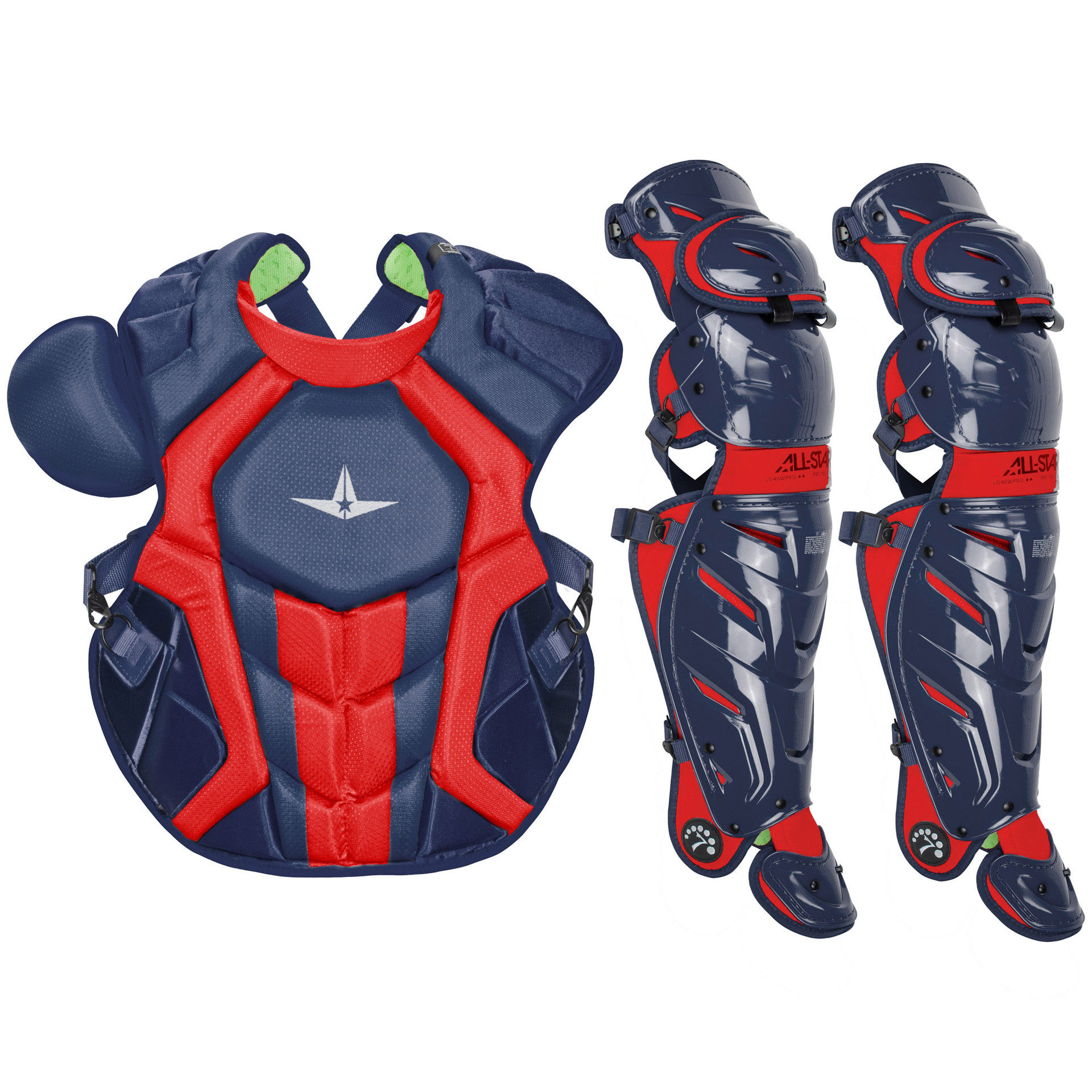 All-Star System7 Axis NOCSAE Adult Baseball Catcher's Gear Set