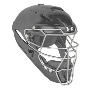 Champro Optimus MVP Adult Hockey Style Catcher's Helmet, Black