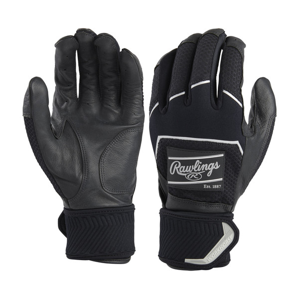 Rawlings Workhorse Compression Strap Adult WHC2BG Baseball Batting Gloves