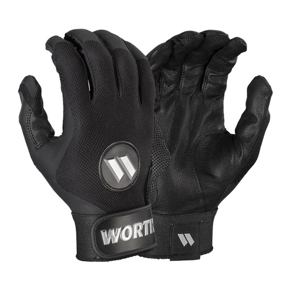 Worth Pro Series Adult Slowpitch Softball Batting Gloves