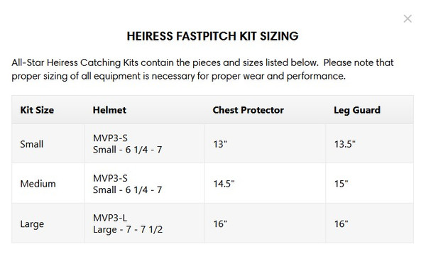 All-Star Heiress Fastpitch Softball Catcher's Package