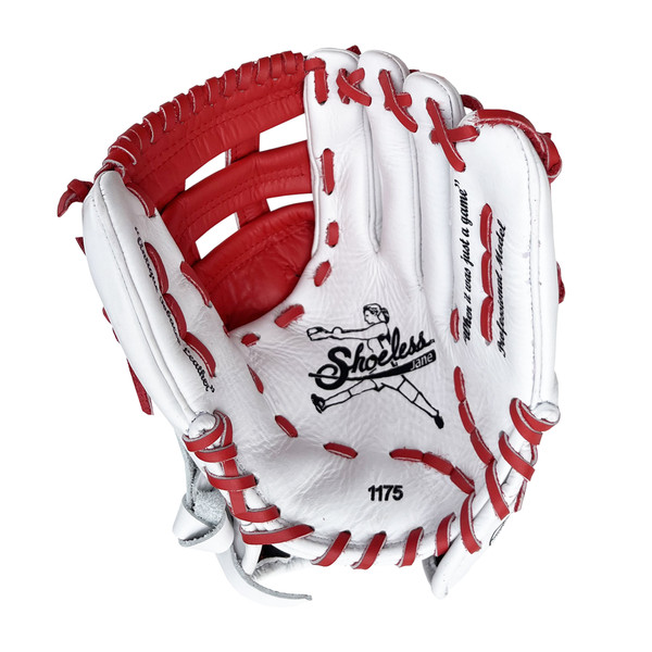 Shoeless Jane Professional 11.75 Inch 1175FPHW Fastpitch Softball Glove - White/Red