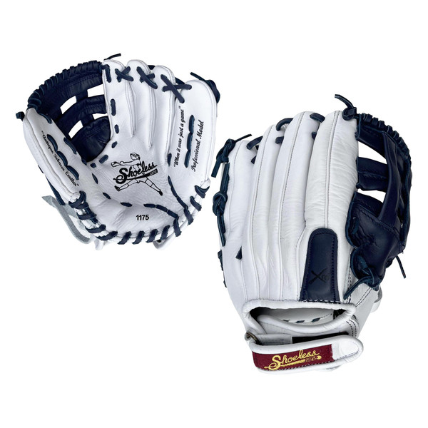 Shoeless Jane Professional 11.75 Inch 1175FPHW Fastpitch Softball Glove - White/Navy