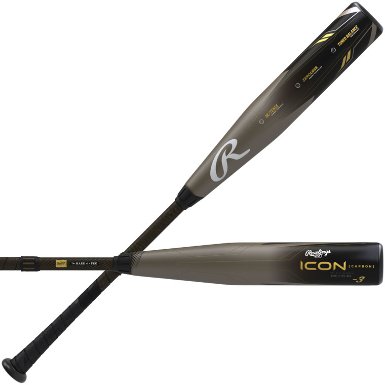 Rawlings 2023 Icon BBCOR (-3) RBB3I3 Adult Baseball Bat